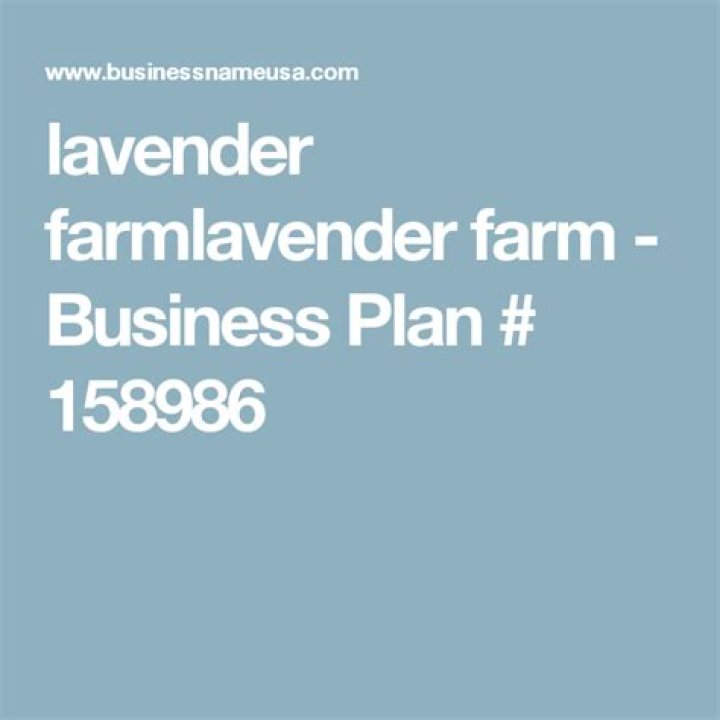 Start Your Lavender Farm Business: Complete Business Plan PDF