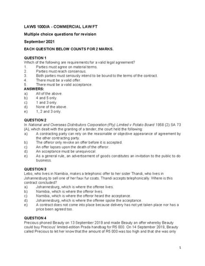 Law Exam Questions & Answers PDF: Master Your Law Studies