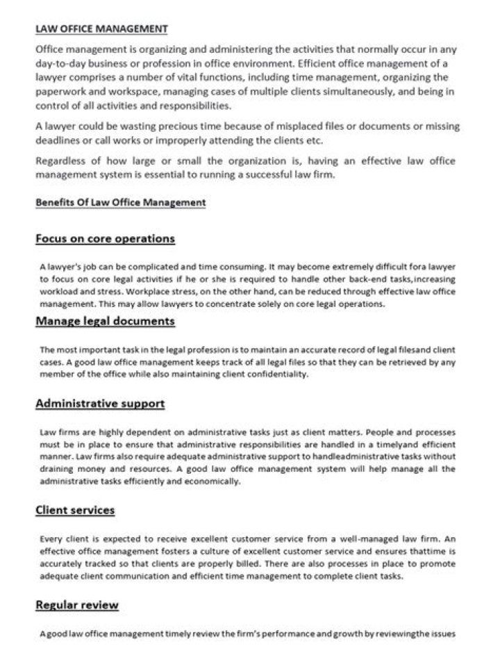 Efficient Law Office Management PDF: Streamline Your Practice Today