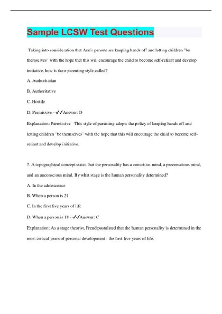 LCSW Practice Questions PDF – Master Social Work Licensure with Real Exam Simulations