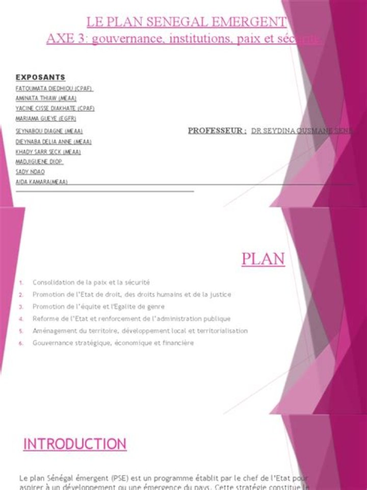 Le Plan Sénégal Émergent PDF : Analyse et Stratégie pour le Développement Durable