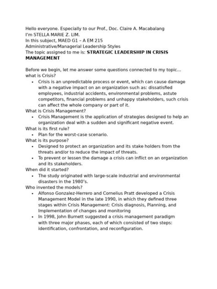 Leadership in Crisis Management: PDF Guide to Effective Decision-Making