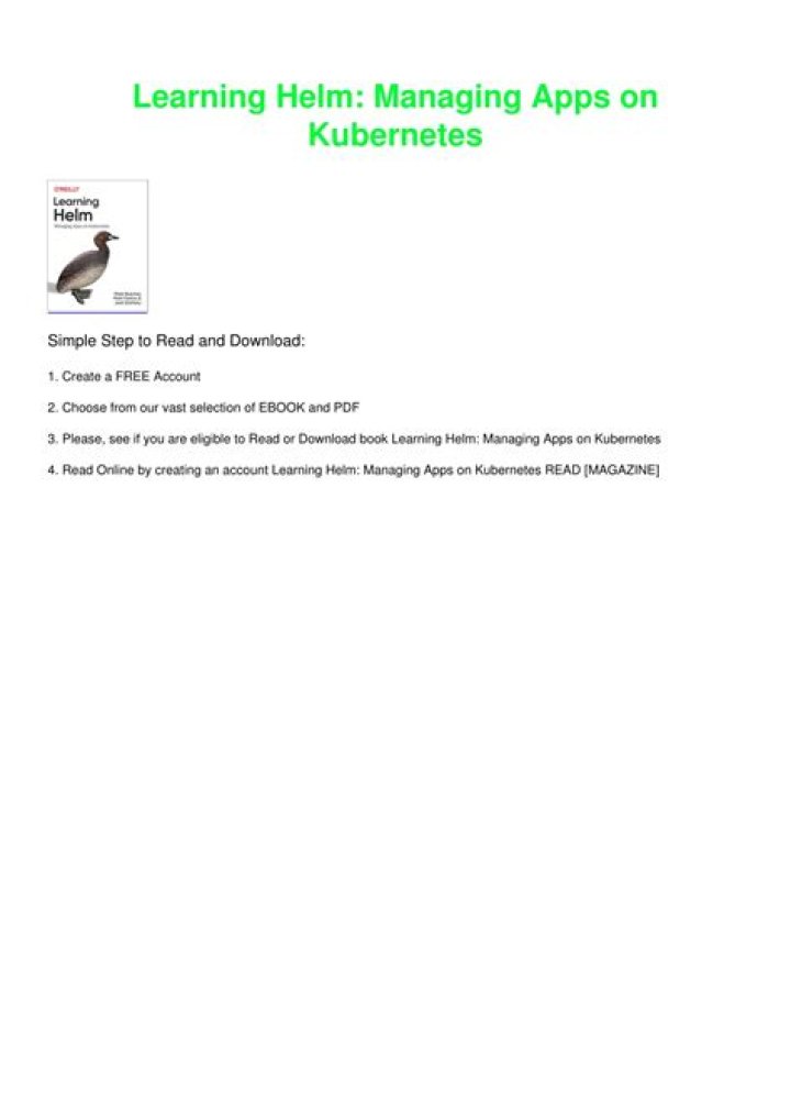 Learn Helm for Kubernetes App Management – Expert PDF Guide