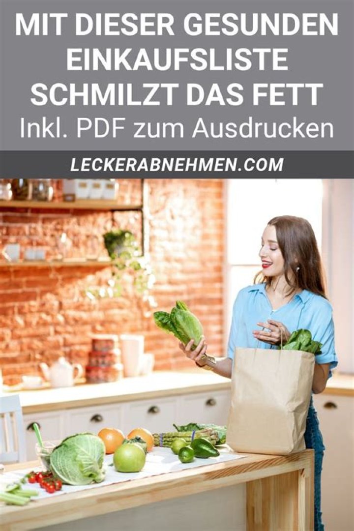 Lebensmittel zum Abnehmen: Die Top-Liste im PDF – Für effektives Gewichtsmanagement