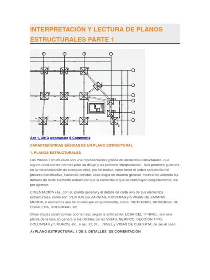 Lectura de Planos Estructurales PDF: Guía Completa para Entender Documentación Técnica