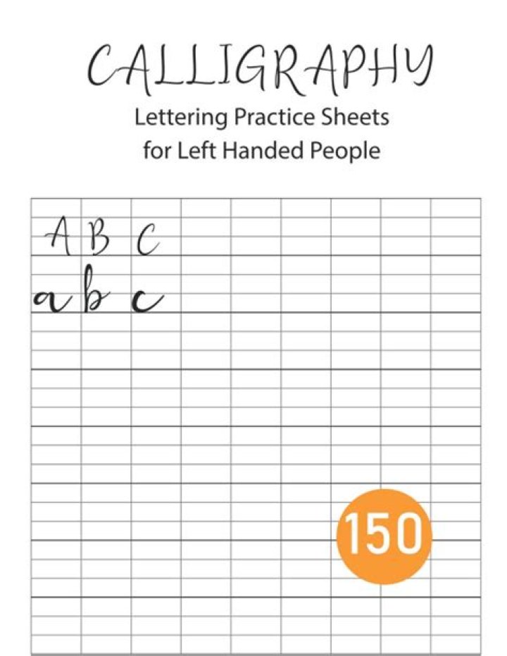 Left-Handed Calligraphy Practice Sheets PDF – Perfect for Righties