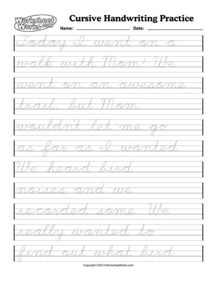 Free Left-Handed Cursive Writing Worksheets PDF for Easy Practice