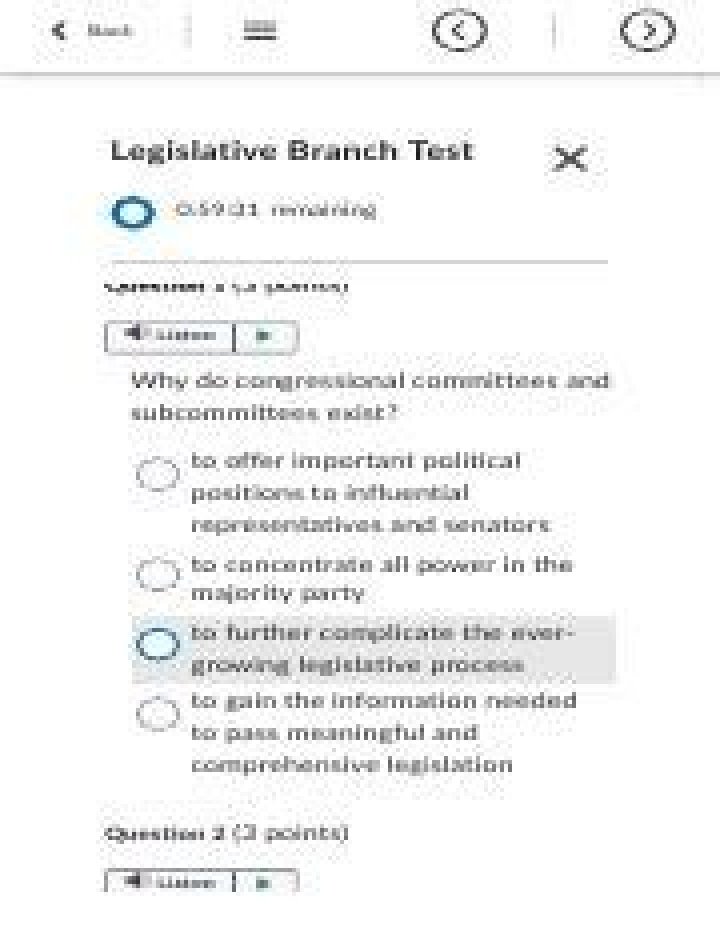 Legislative Branch Test PDF – Official Evaluation Document