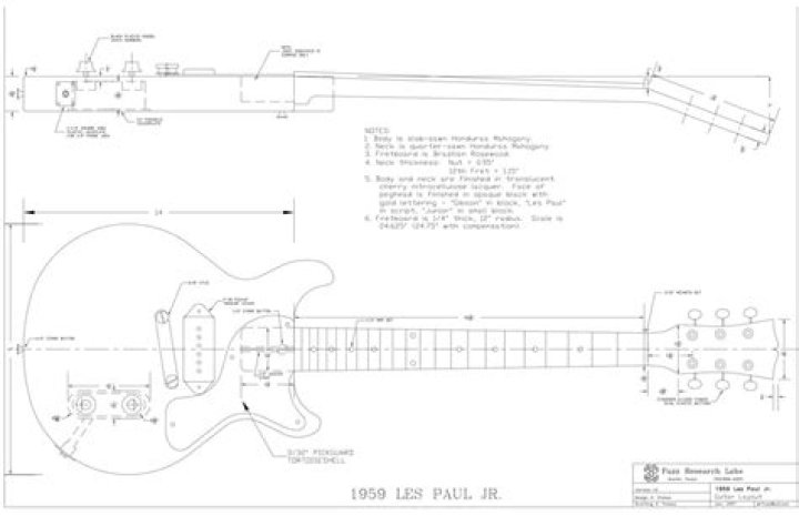 Les Paul Junior Plans PDF – Full Construction Guide & Blueprint