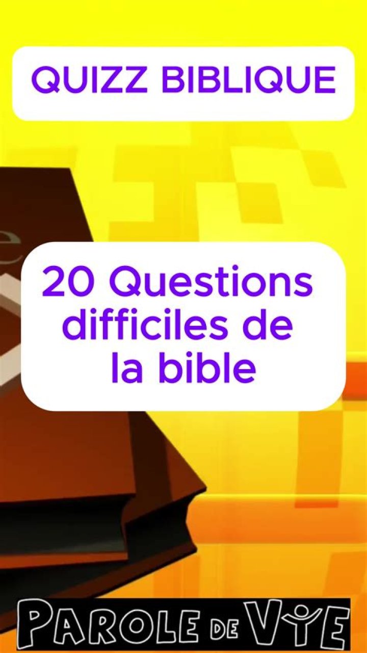 Les Questions Difficiles de la Bible PDF : Réponses Claires et Profondes