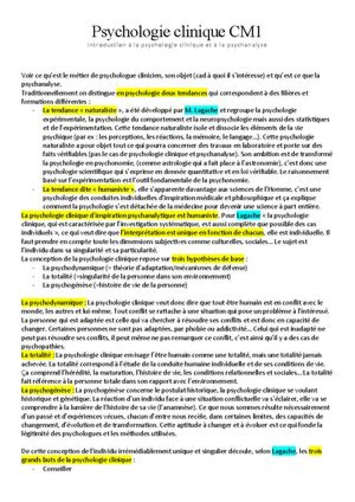 Tests en psychologie clinique PDF : Guide Complet et Outils Gratuits