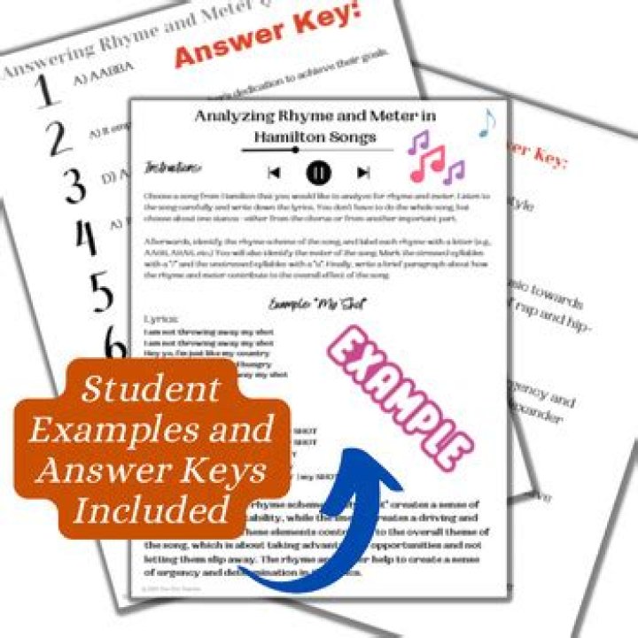Lesson 13: Analyzing Rhyme and Repetition Answer Key PDF