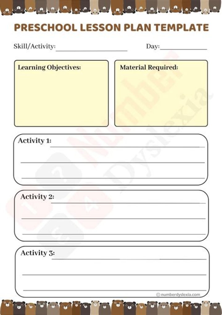 Free PDF Lesson Plan for 3-Year-Olds – Easy & Fun Activities