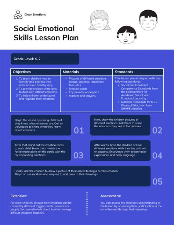 Free Social Emotional Learning Activities Lesson Plan PDF