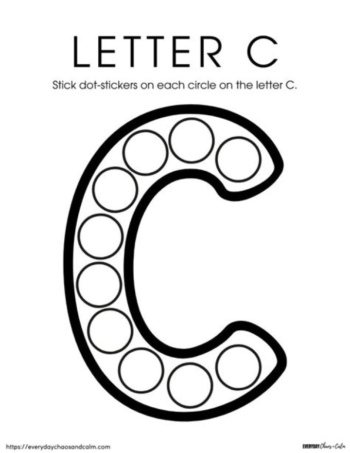 Free Printable Letter C Worksheet PDF for Kids