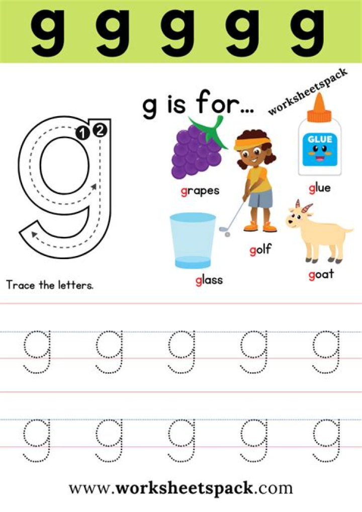 Free Letter G Worksheets for Kindergarten PDF – Instant Download