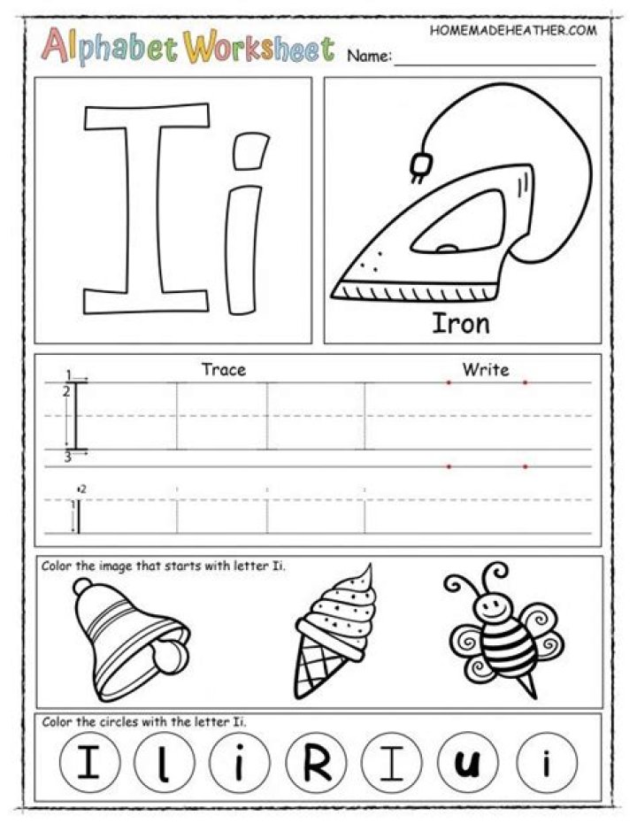 Free Kindergarten Letter I Worksheets PDF – Printable Activity Pack
