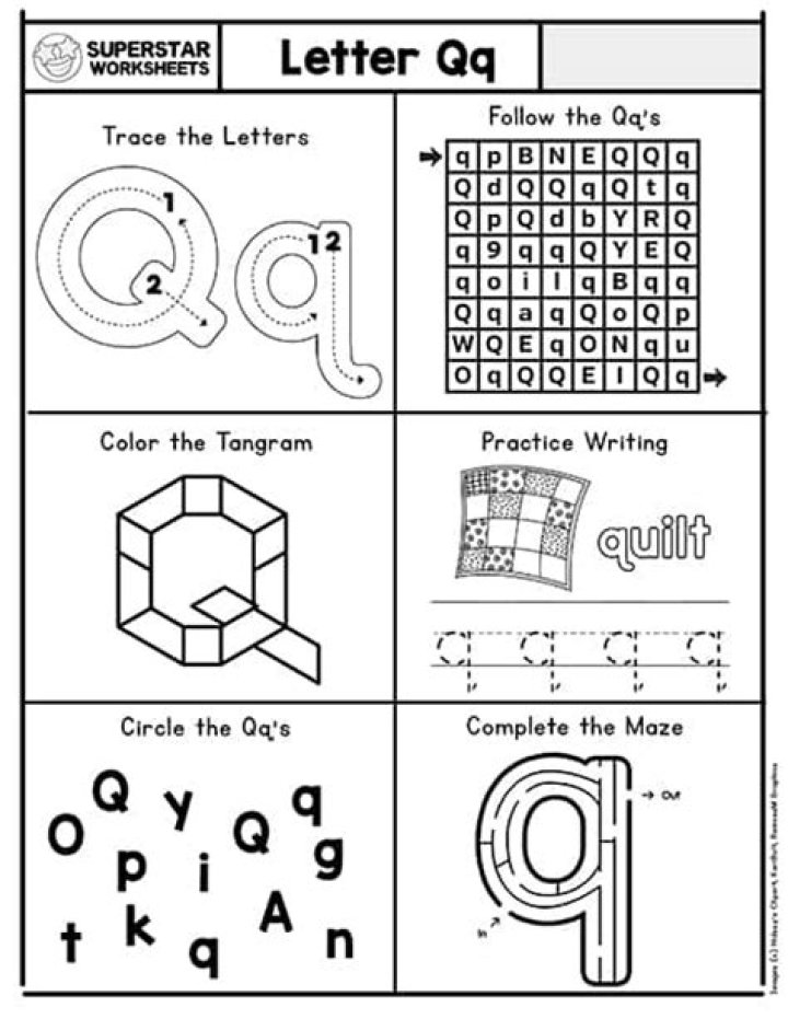 Free Kindergarten Letter Q Worksheets PDF – Fun Printables