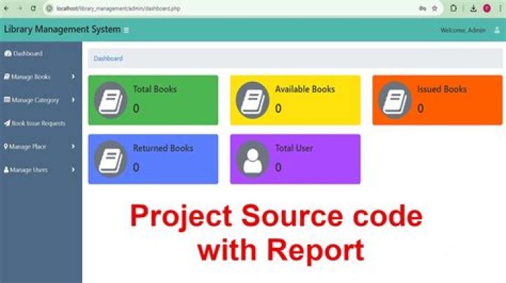 Library Management System Project in PHP with Source Code PDF
