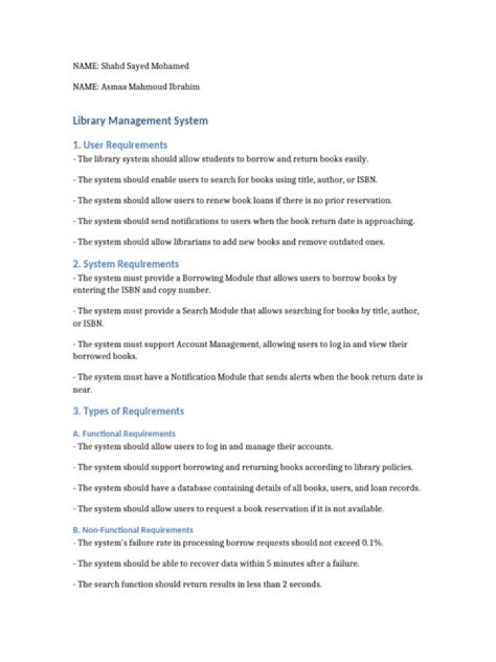 Library Management System Requirements PDF – Essential Features & Guidelines