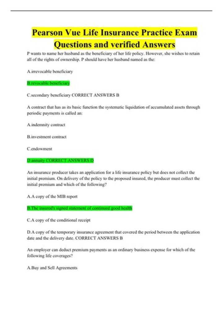 Essential Life Insurance Interview Questions & Answers PDF