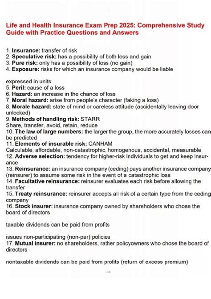 Life Insurance Practice Test PDF: Perfect Your Coverage Knowledge