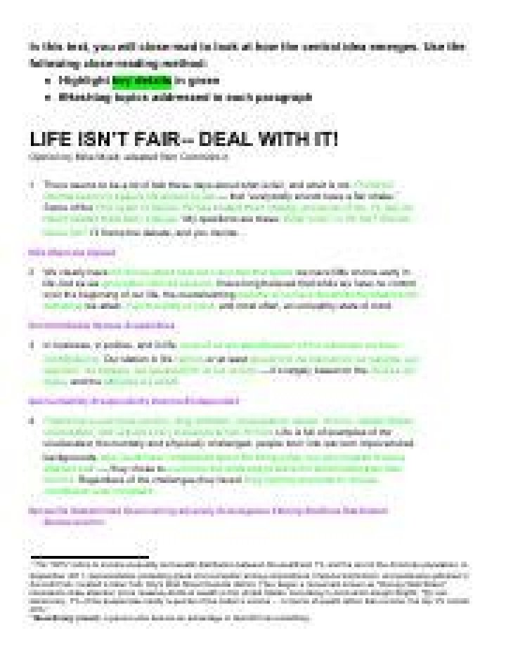How to Deal With Life Isn't Fair: The Answer Key PDF