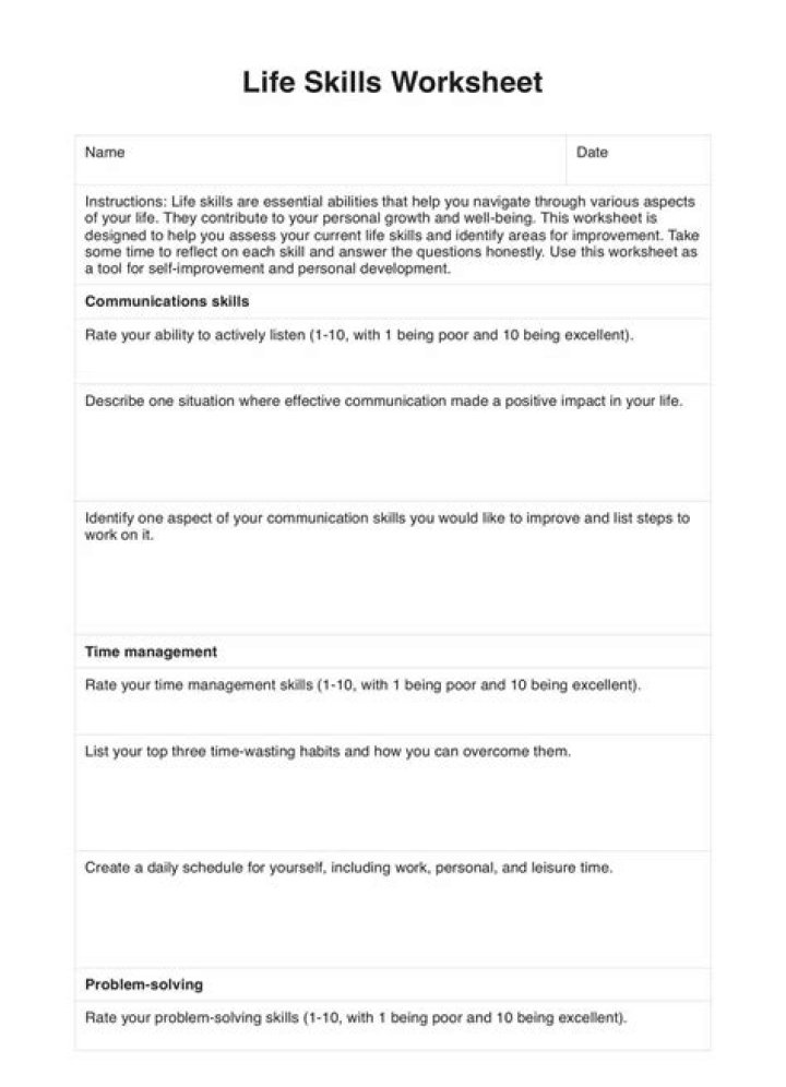 Life Skills Test PDF: Practice Now with Free Downloadable Assessment