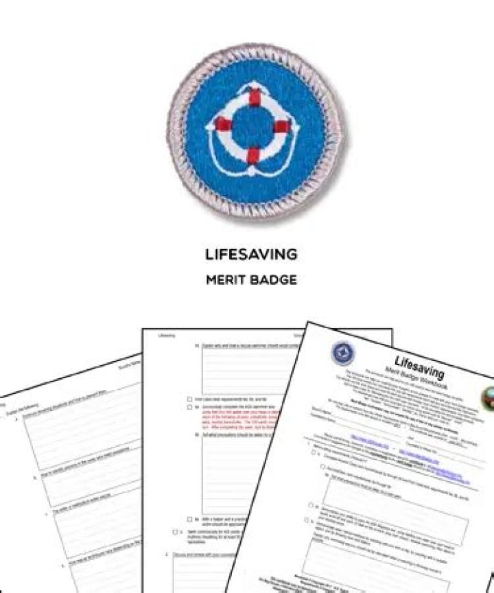 Lifesaving Merit Badge Worksheet PDF – Download Now