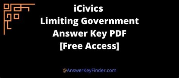 Limiting Government Power: Official Answer Key PDF