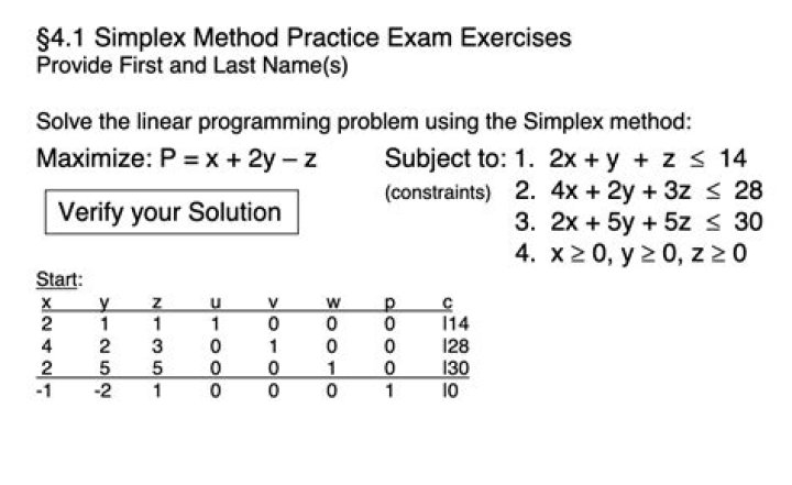 Linear Programming Simplex Method: Key Questions & Answers PDF