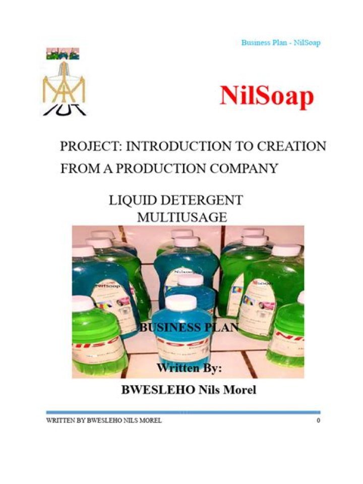 How to Start a Liquid Detergent Business: Complete PDF Business Plan