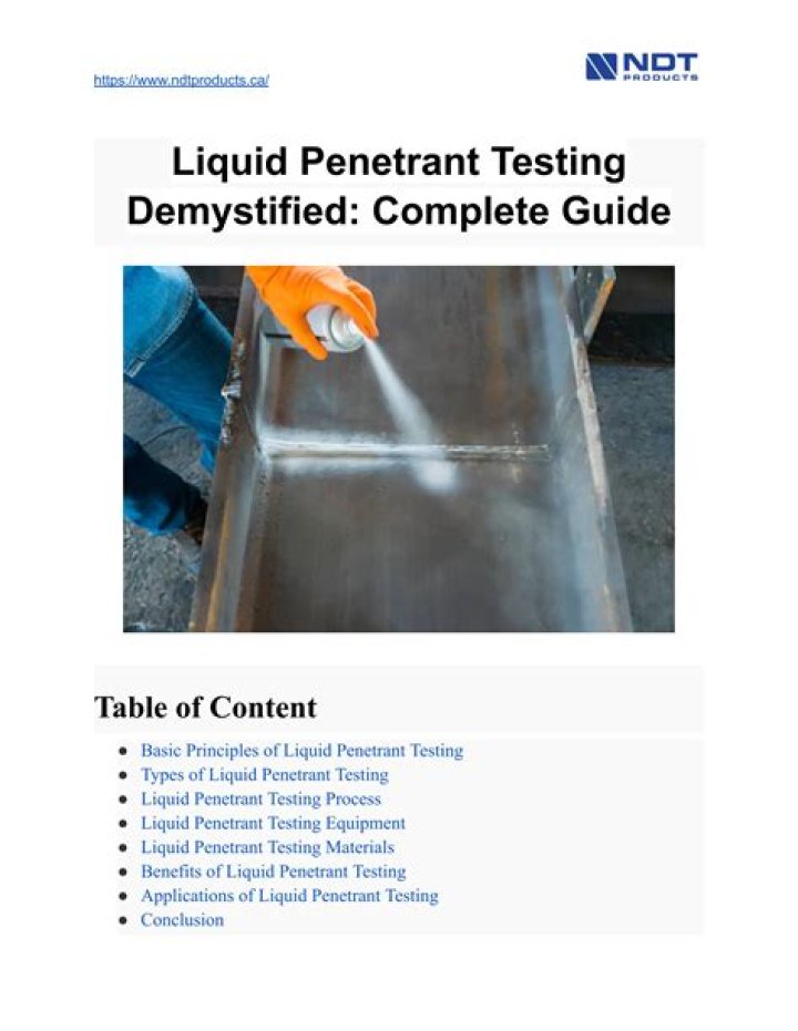 Comprehensive Liquid Penetrant Testing Book PDF – Essential Guide