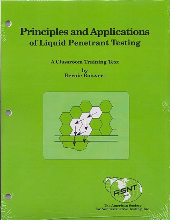 Liquid Penetrant Testing Classroom Training Book PDF: Expert Guide