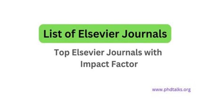 Free List of Elsevier Journals Without Publication Fee PDF
