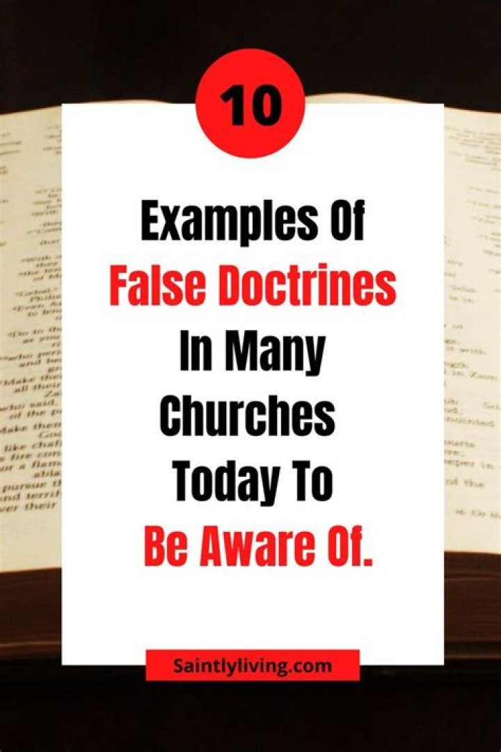 List of False Doctrines PDF: Accurate Theological Analysis