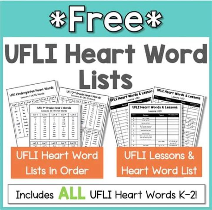 Free Heart Words PDF for First Grade Students