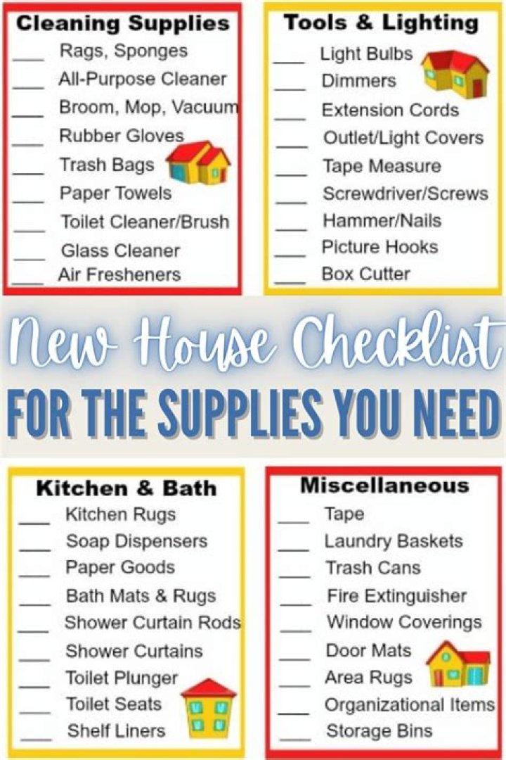 Essential Household Items Checklist for New Home – Download PDF