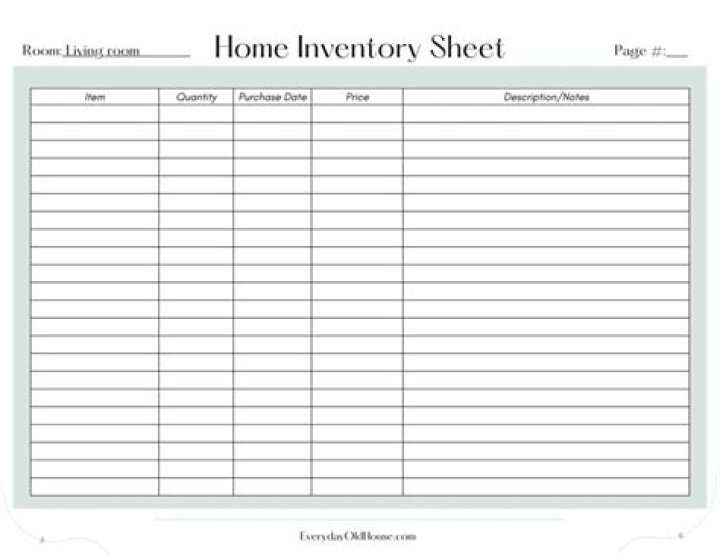 Free Household Items List PDF: Essential Items for Every Home