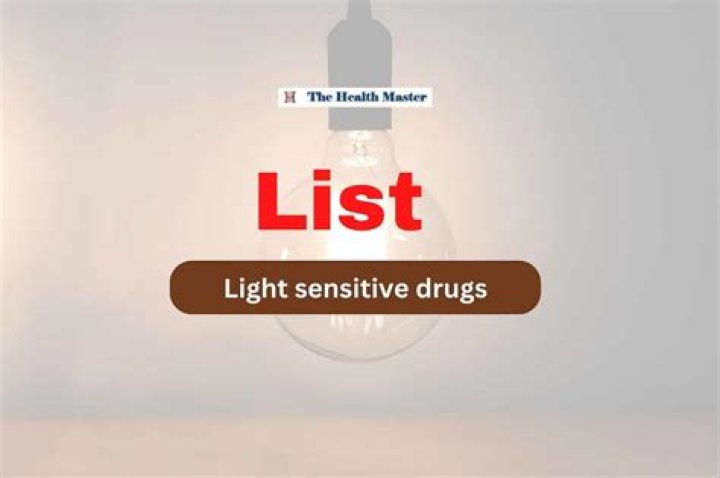 List of Light Sensitive Drugs PDF for Medical Reference