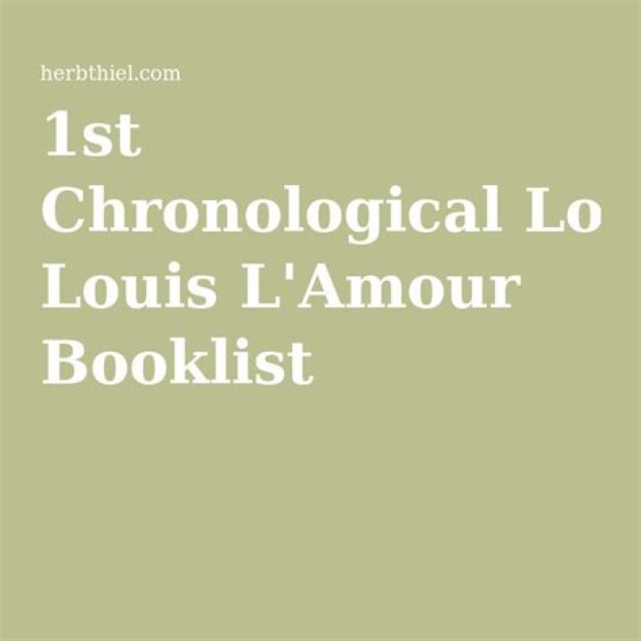 Complete List of Louis L'Amour Books in PDF Format