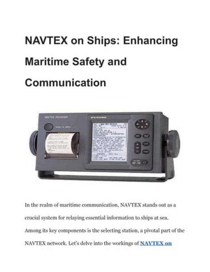 Download NAVTEX Stations List PDF – Complete Radio Navigation Stations Directory