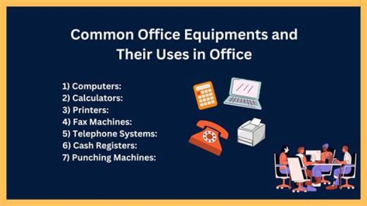 Complete List of Office Equipment and Their Functions PDF Guide