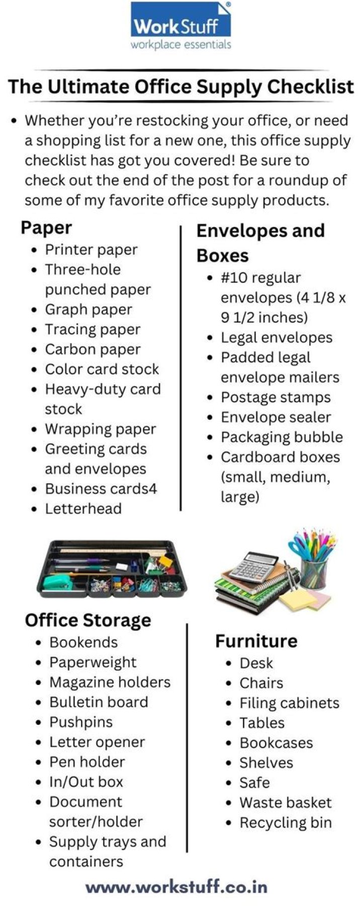 Download Free List of Office Supplies PDF