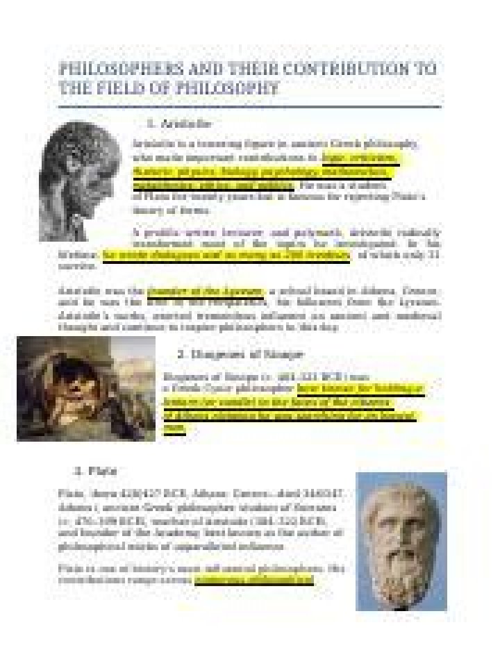List of Philosophers and Their Contribution to Education: A PDF Guide