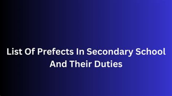 List of Prefects and Their Duties PDF – Complete Reference Guide