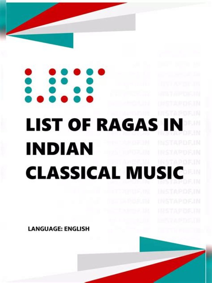 Complete List of Ragas in Indian Classical Music – PDF Download
