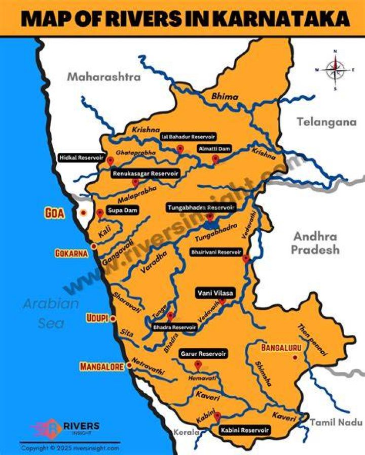 Comprehensive List of Rivers in Karnataka PDF