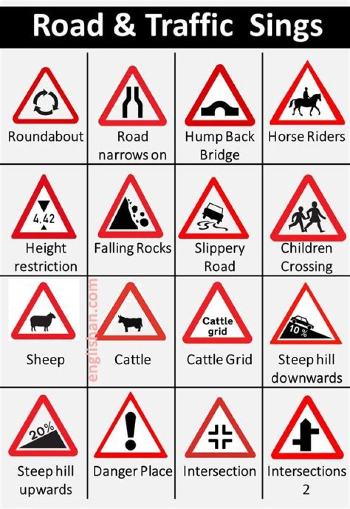 Comprehensive List of Road Signs and Their Meanings PDF – Free Download