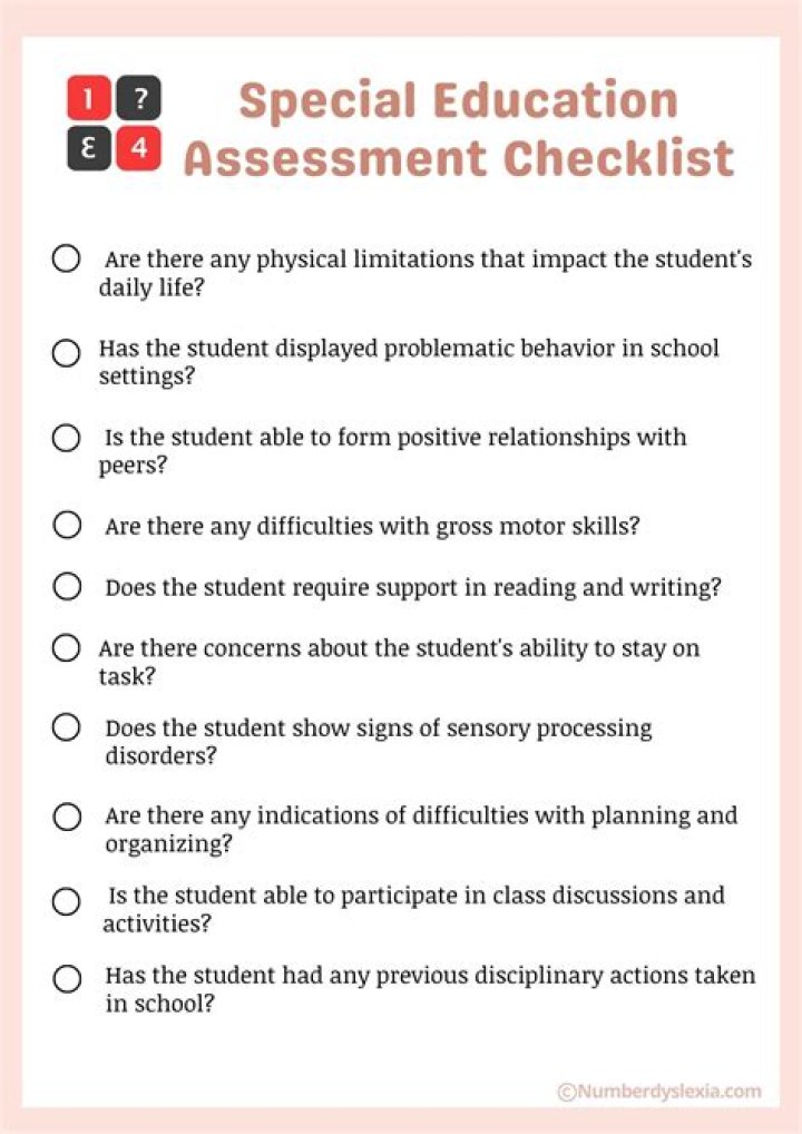 Free List of Special Education Assessments PDF for Educators